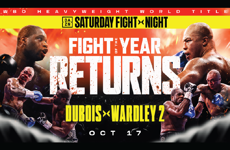 Watch Dubois vs. Wardley 2 live and free at BetMGM Sportsbooks. Catch every round, big punch, and knockout moment while enjoying an unmatched fight-night atmosphere with fellow boxing fans.