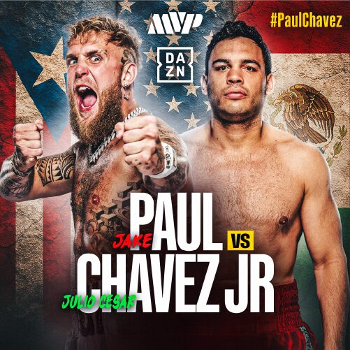 Jake Paul vs Julio Cesar Chavez, Jr showing live at BetMGM Sportsbooks