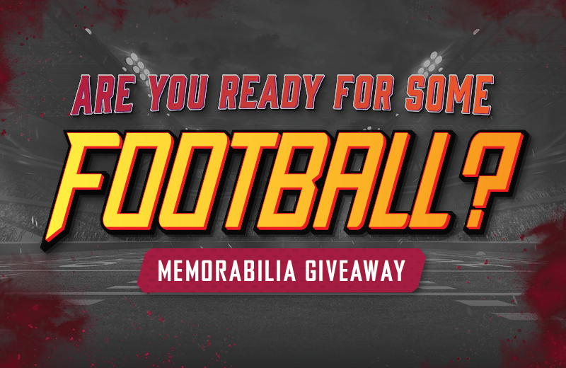 Win Arizona Cardinals autographed memorabilia at the Wild Horse Pass BetMGM Sportsbook and score your chance at exclusive football prizes.