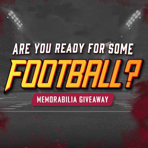 Win Arizona Cardinals autographed memorabilia at the Wild Horse Pass BetMGM Sportsbook and score your chance at exclusive football prizes.