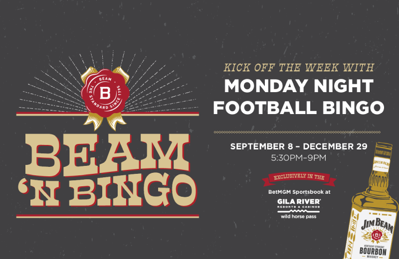 Mondays | 5:30PM - 9PM at the BetMGM Sportsbook at Wild Horse Pass